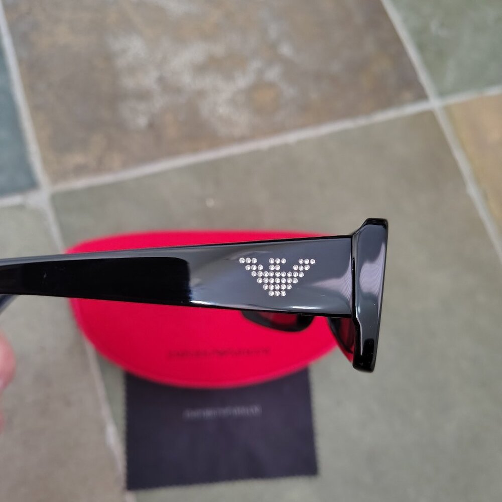 Emporio Armani Black Sunglasses EA 9069/S - Picture 3 of 8